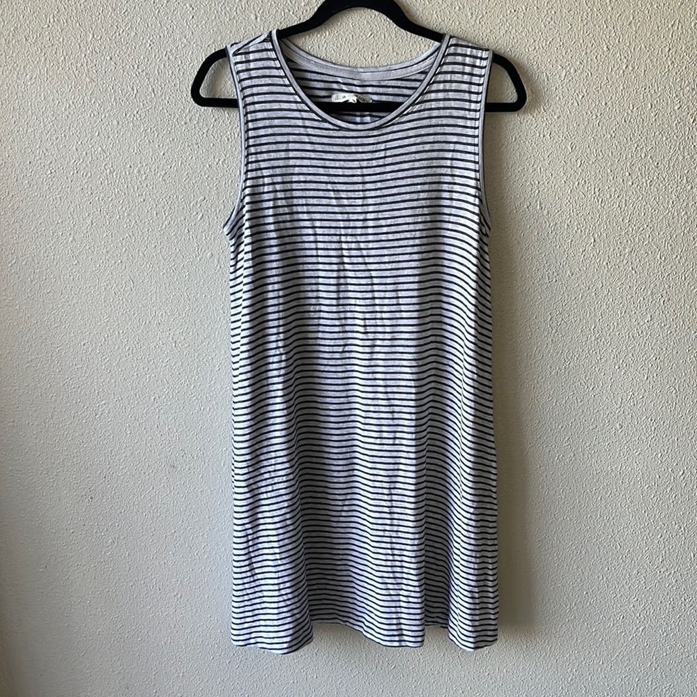 Lou & Grey for LOFT striped dress size medium